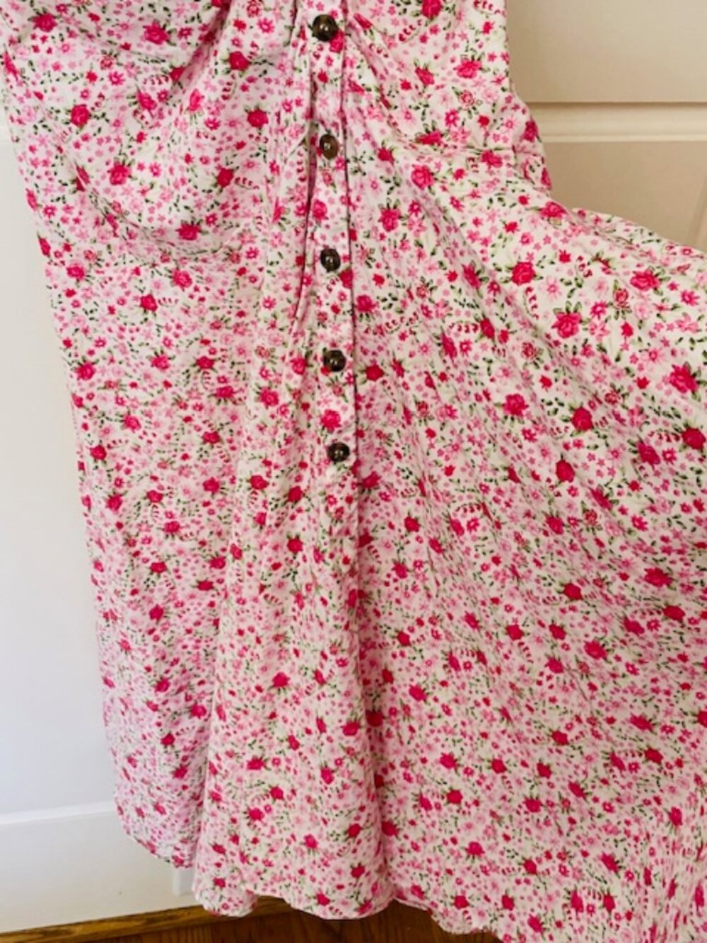 Likely MINKA Floral Dress Revolve Boho Romantic Ruffle Midi/Maxi Dress 00 - Picture 4 of 8